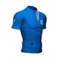 t-shirt-de-compression-trail-running-bleu